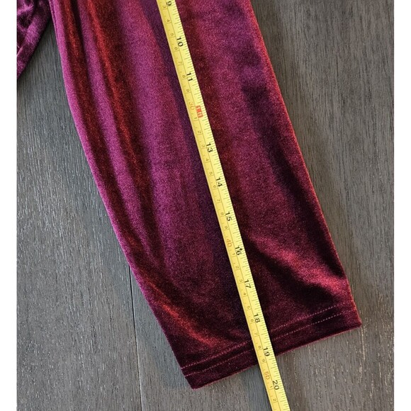 Burgundy Wine Embroidered Velour Hooded Tunic Pirate Renaissance Entro Size L - Picture 6 of 8